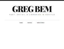 Tablet Screenshot of gregbem.com